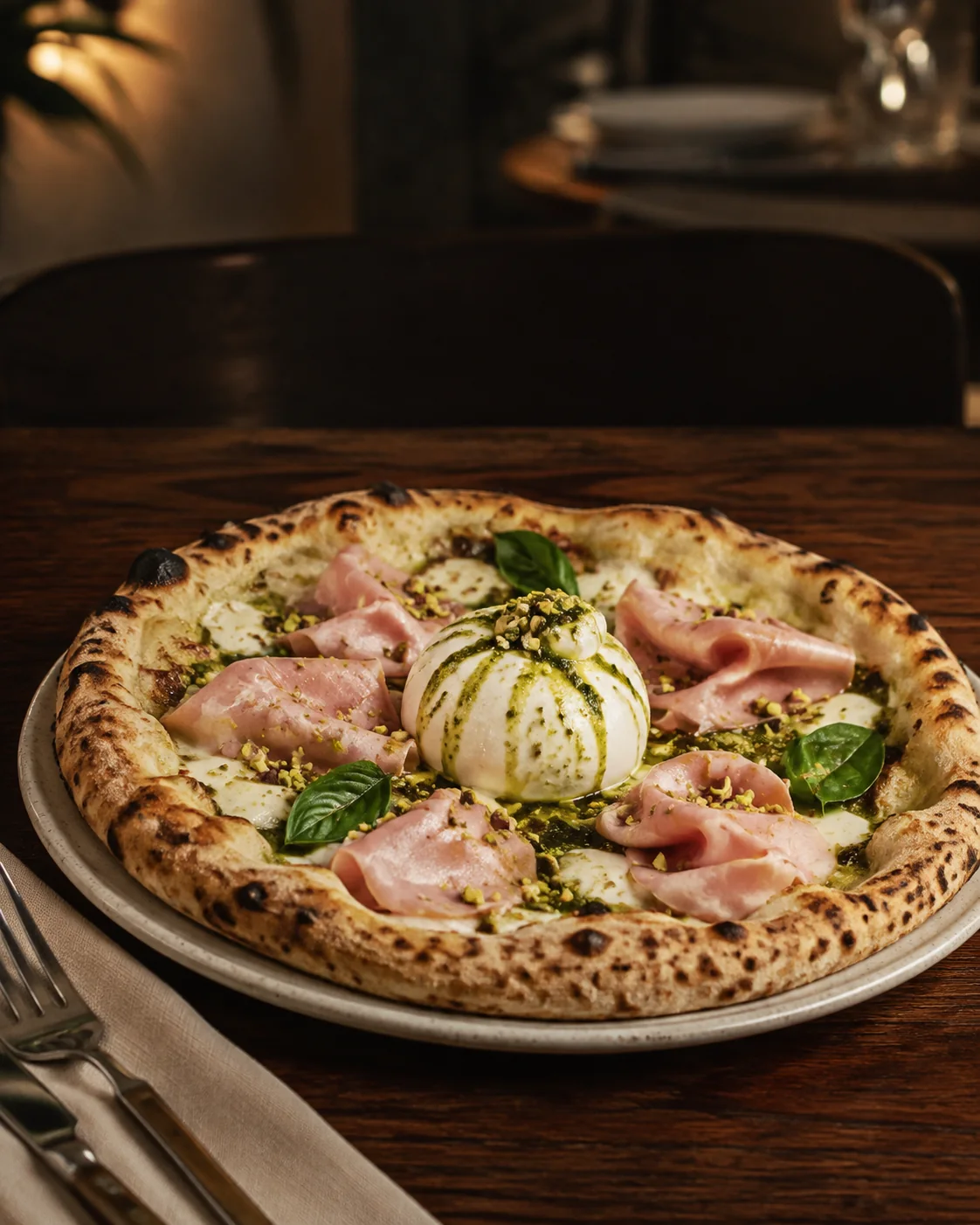 Pizza Burrata & Pistacchio